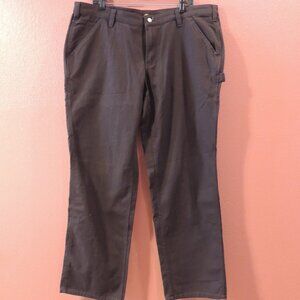Carhartt Jeans Original Fit Woman 18 Brown Painters Pockets Outdoor Work Pants